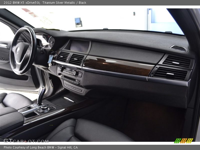 Titanium Silver Metallic / Black 2012 BMW X5 xDrive50i
