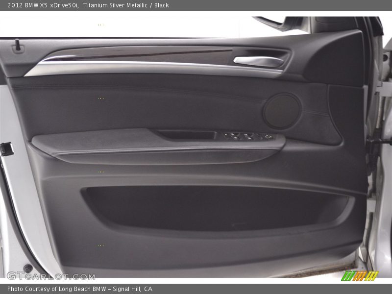 Titanium Silver Metallic / Black 2012 BMW X5 xDrive50i