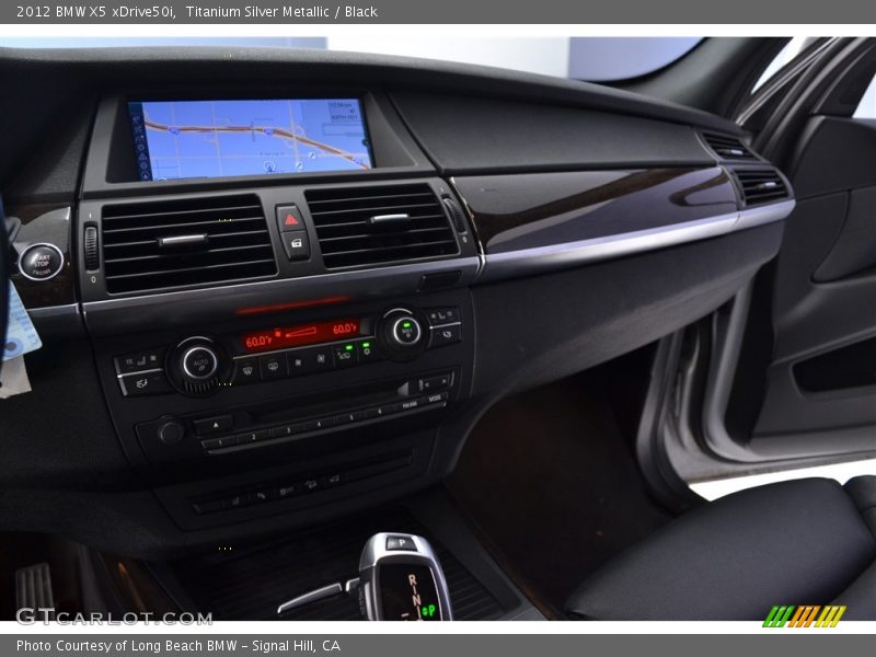 Titanium Silver Metallic / Black 2012 BMW X5 xDrive50i