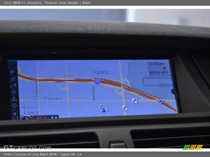 Titanium Silver Metallic / Black 2012 BMW X5 xDrive50i