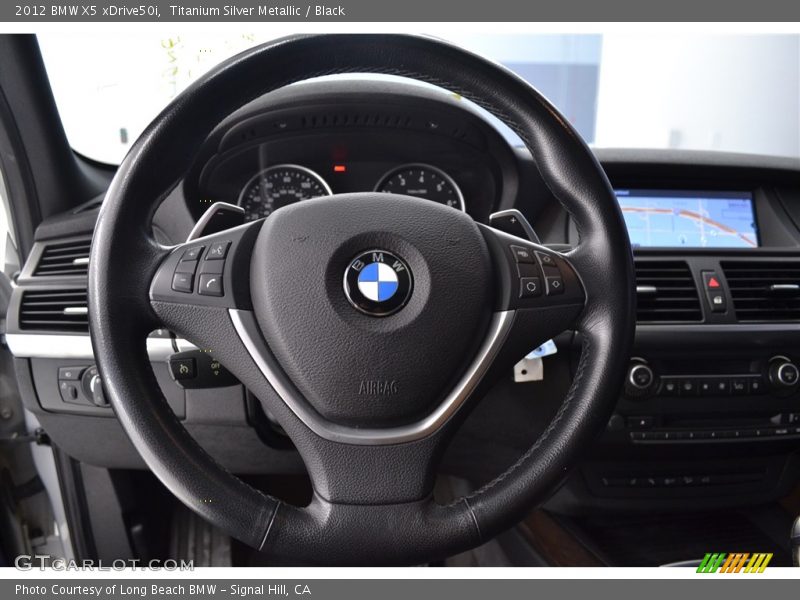 Titanium Silver Metallic / Black 2012 BMW X5 xDrive50i