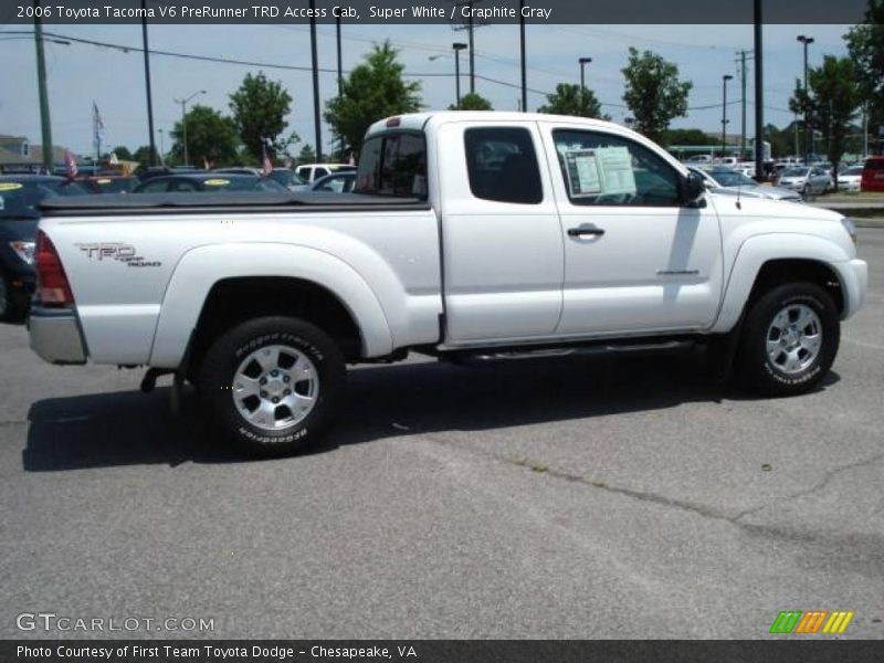 Super White / Graphite Gray 2006 Toyota Tacoma V6 PreRunner TRD Access Cab