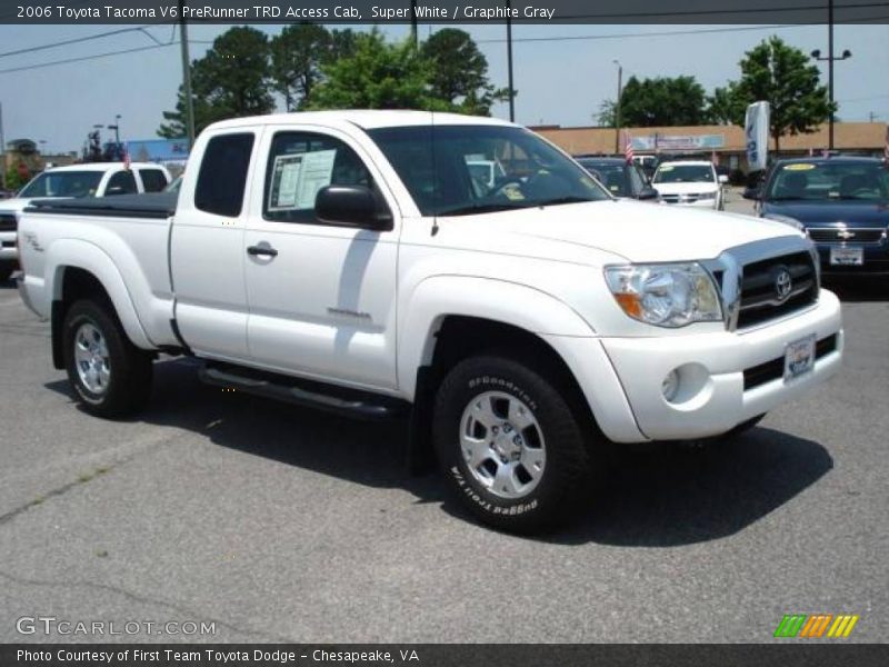 Super White / Graphite Gray 2006 Toyota Tacoma V6 PreRunner TRD Access Cab