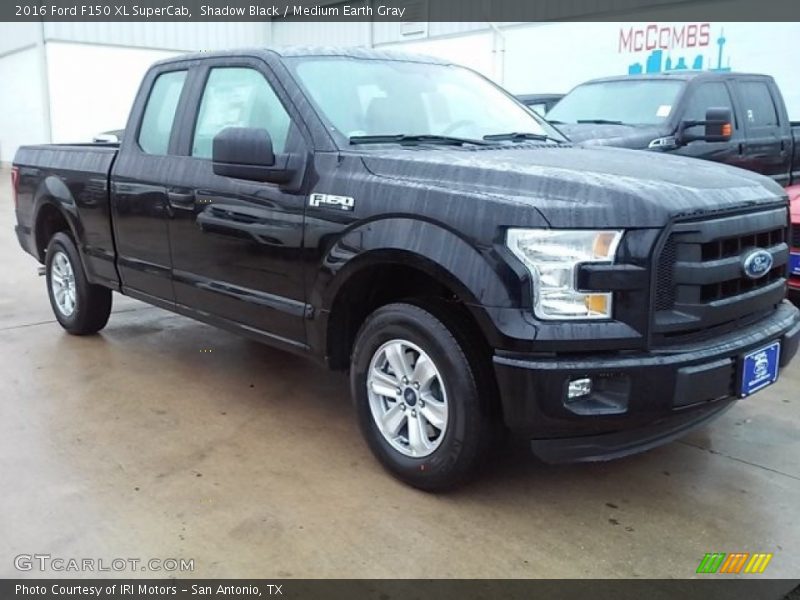 Shadow Black / Medium Earth Gray 2016 Ford F150 XL SuperCab