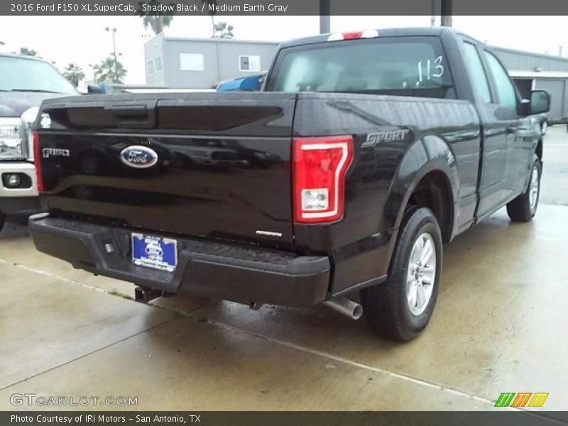 Shadow Black / Medium Earth Gray 2016 Ford F150 XL SuperCab