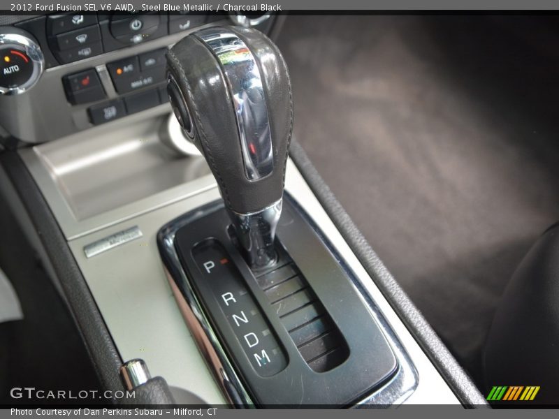 Steel Blue Metallic / Charcoal Black 2012 Ford Fusion SEL V6 AWD