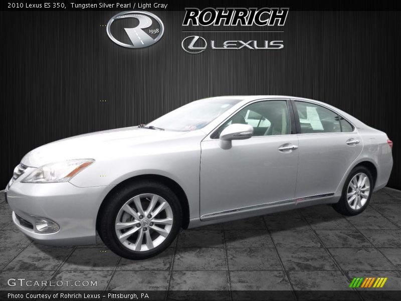 Tungsten Silver Pearl / Light Gray 2010 Lexus ES 350