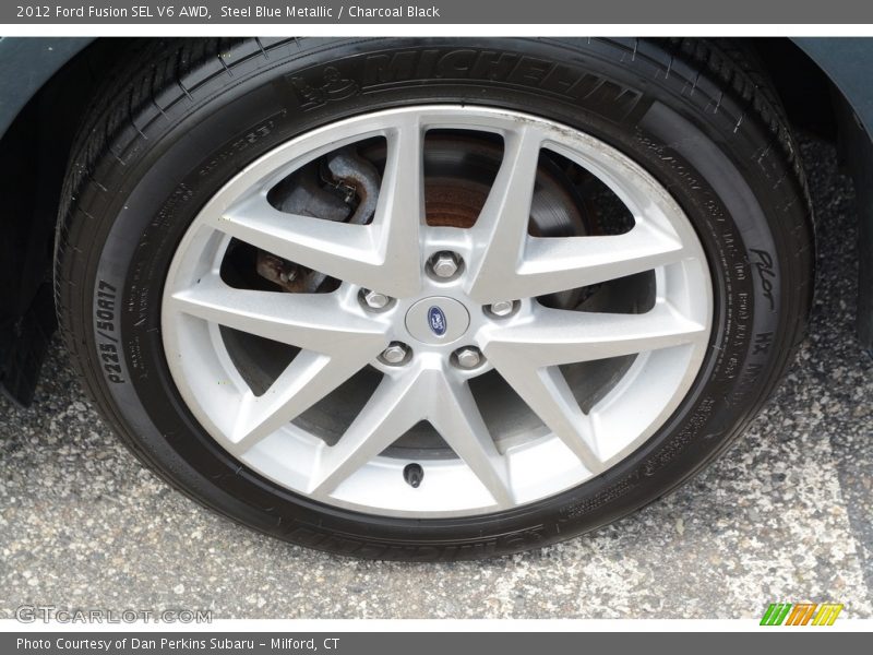 Steel Blue Metallic / Charcoal Black 2012 Ford Fusion SEL V6 AWD