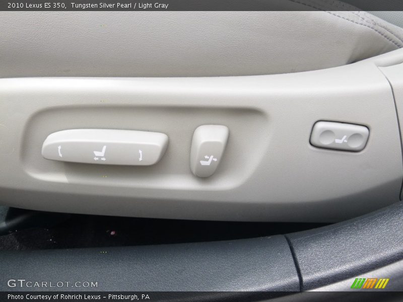 Tungsten Silver Pearl / Light Gray 2010 Lexus ES 350