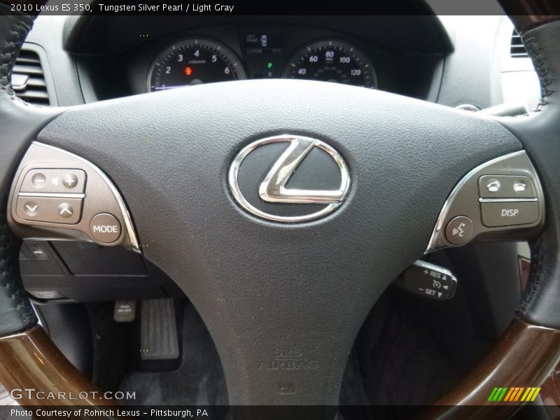 Tungsten Silver Pearl / Light Gray 2010 Lexus ES 350