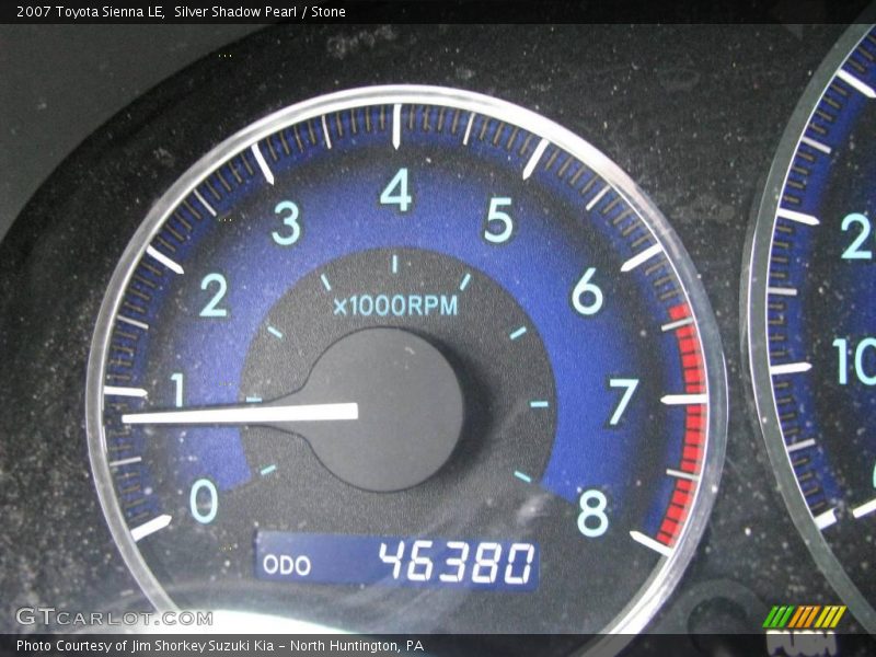 Silver Shadow Pearl / Stone 2007 Toyota Sienna LE