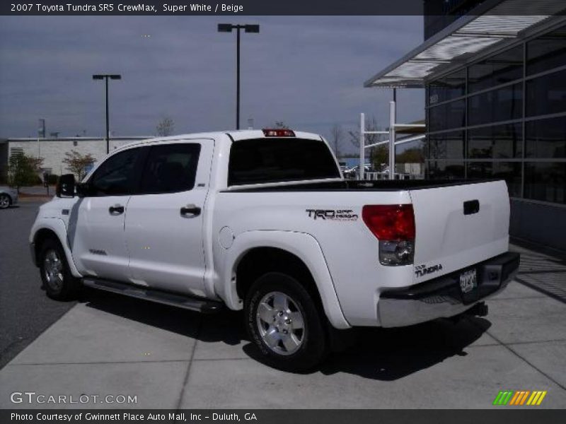 Super White / Beige 2007 Toyota Tundra SR5 CrewMax