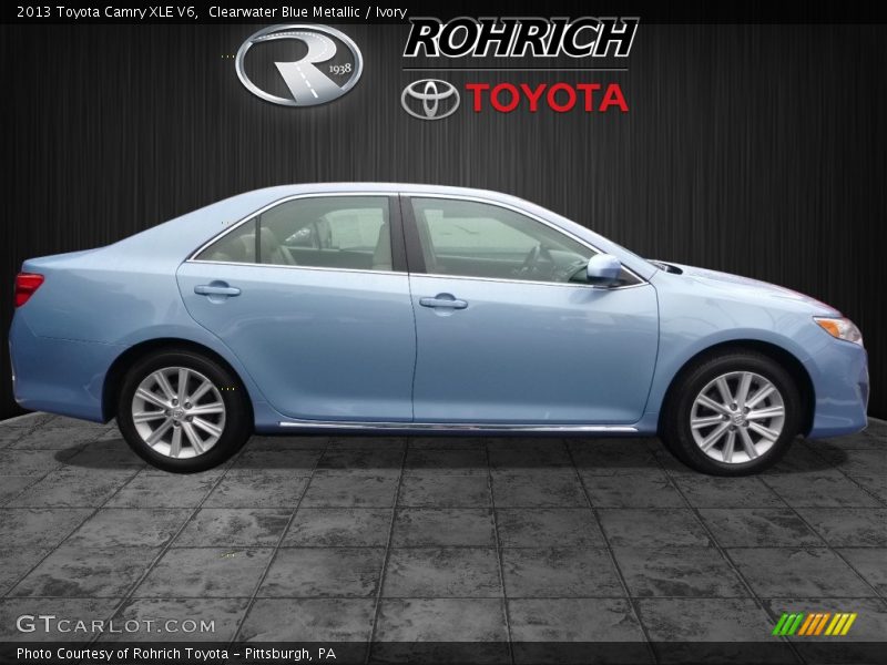 Clearwater Blue Metallic / Ivory 2013 Toyota Camry XLE V6