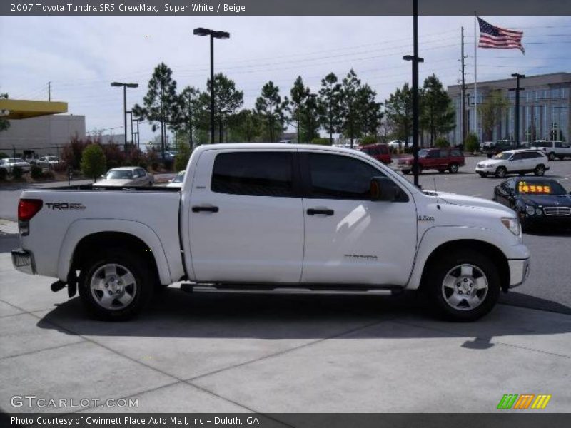 Super White / Beige 2007 Toyota Tundra SR5 CrewMax