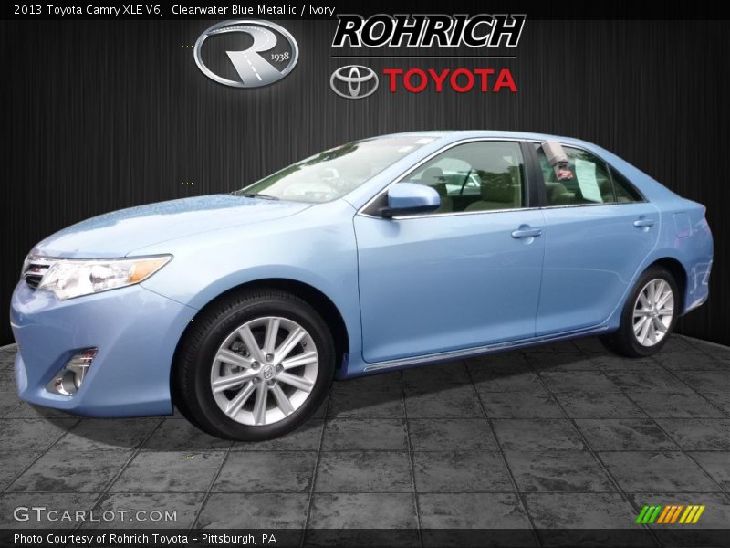 Clearwater Blue Metallic / Ivory 2013 Toyota Camry XLE V6