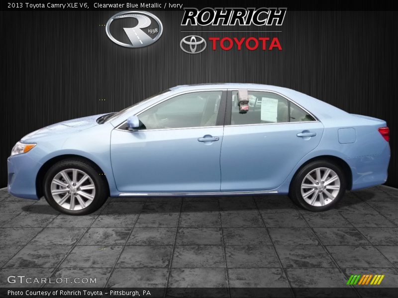 Clearwater Blue Metallic / Ivory 2013 Toyota Camry XLE V6