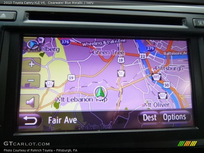 Clearwater Blue Metallic / Ivory 2013 Toyota Camry XLE V6