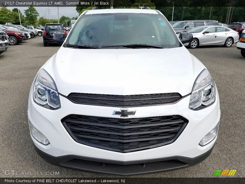 Summit White / Jet Black 2017 Chevrolet Equinox LT AWD