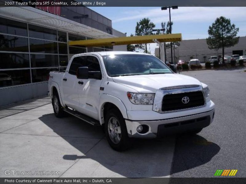 Super White / Beige 2007 Toyota Tundra SR5 CrewMax