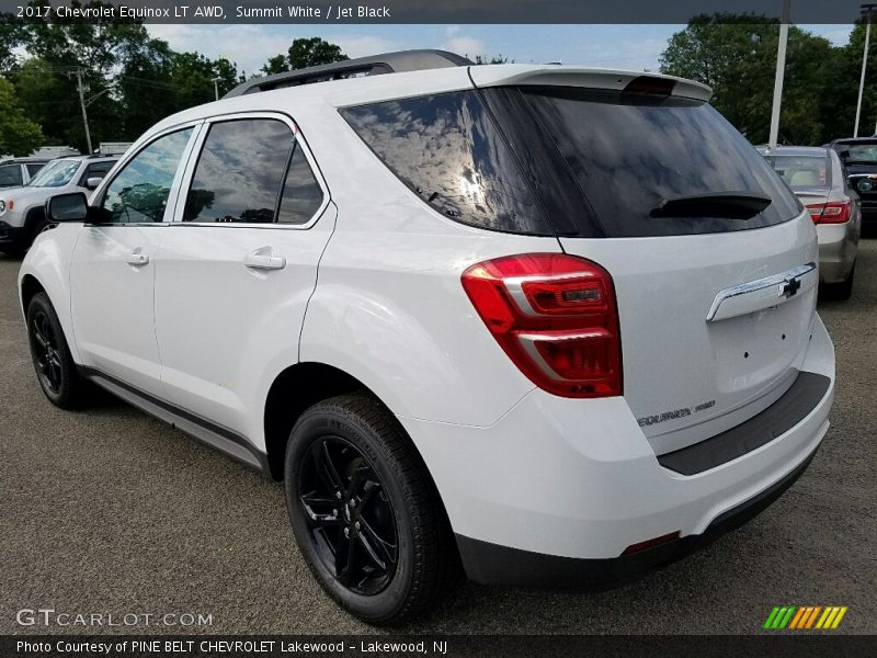 Summit White / Jet Black 2017 Chevrolet Equinox LT AWD