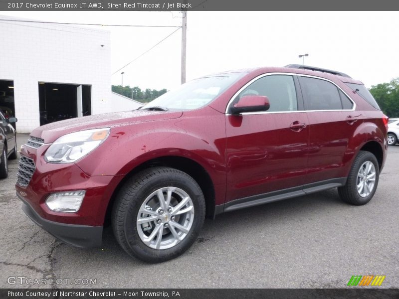 Siren Red Tintcoat / Jet Black 2017 Chevrolet Equinox LT AWD
