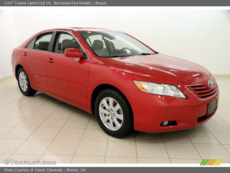 Barcelona Red Metallic / Bisque 2007 Toyota Camry XLE V6