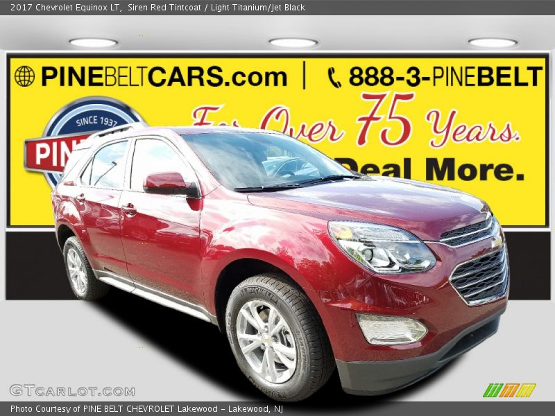 Siren Red Tintcoat / Light Titanium/Jet Black 2017 Chevrolet Equinox LT