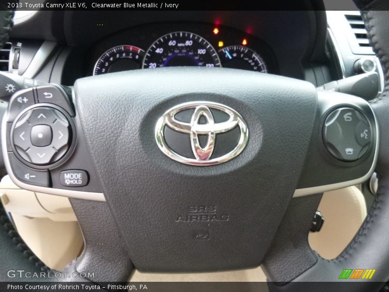 Clearwater Blue Metallic / Ivory 2013 Toyota Camry XLE V6