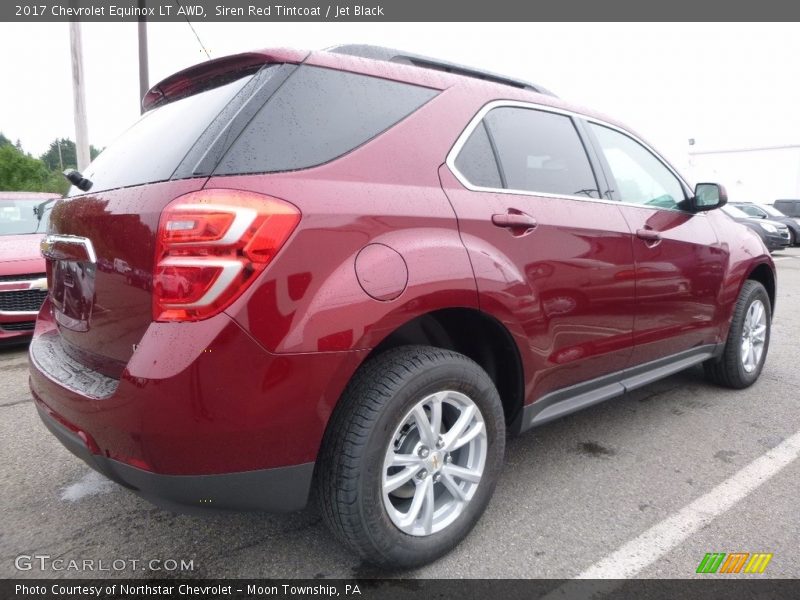 Siren Red Tintcoat / Jet Black 2017 Chevrolet Equinox LT AWD