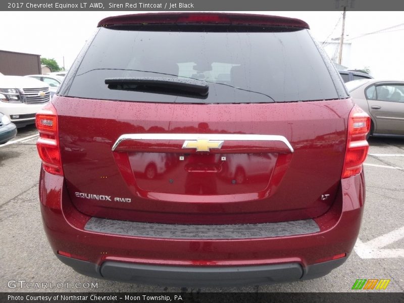 Siren Red Tintcoat / Jet Black 2017 Chevrolet Equinox LT AWD
