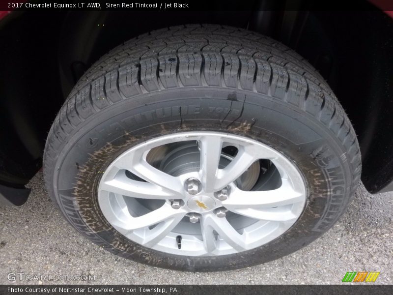 Siren Red Tintcoat / Jet Black 2017 Chevrolet Equinox LT AWD