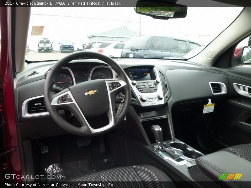 Siren Red Tintcoat / Jet Black 2017 Chevrolet Equinox LT AWD