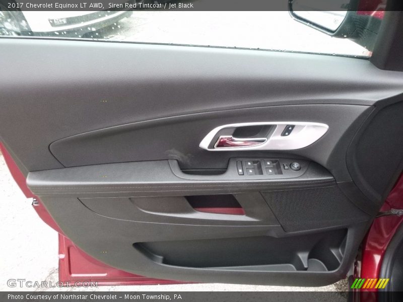 Siren Red Tintcoat / Jet Black 2017 Chevrolet Equinox LT AWD