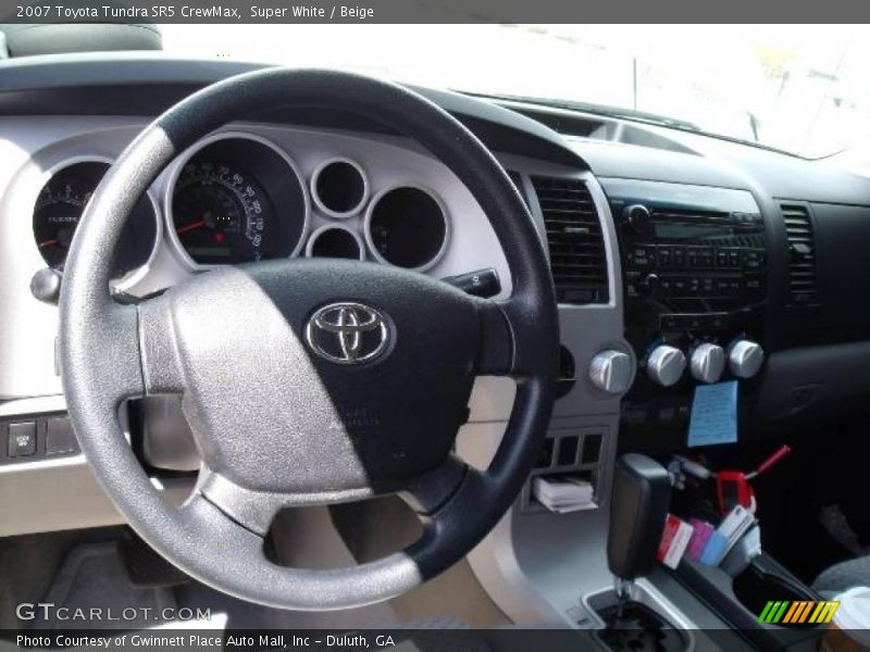 Super White / Beige 2007 Toyota Tundra SR5 CrewMax