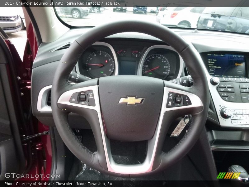 Siren Red Tintcoat / Jet Black 2017 Chevrolet Equinox LT AWD