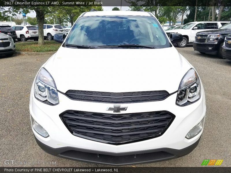 Summit White / Jet Black 2017 Chevrolet Equinox LT AWD