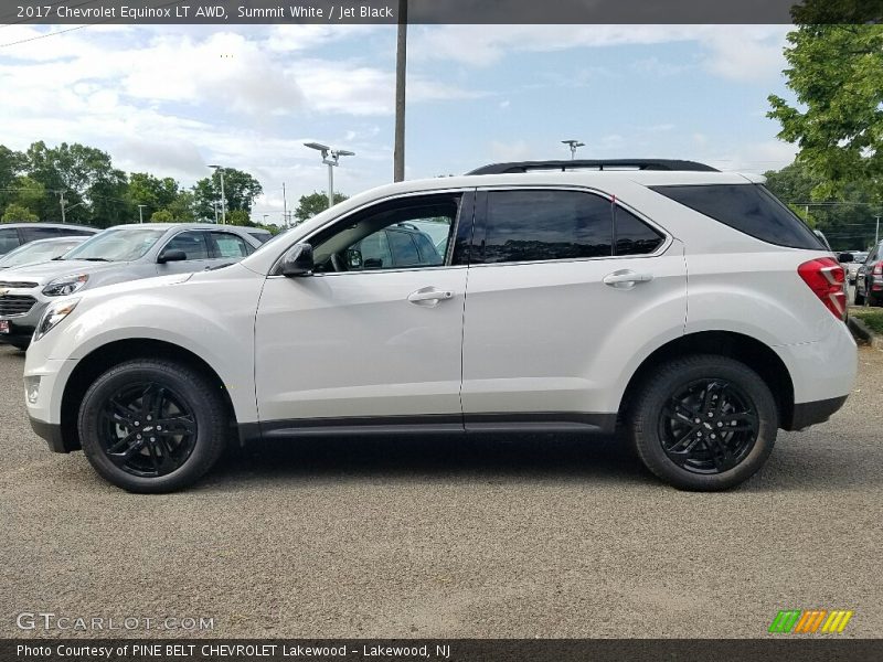 Summit White / Jet Black 2017 Chevrolet Equinox LT AWD