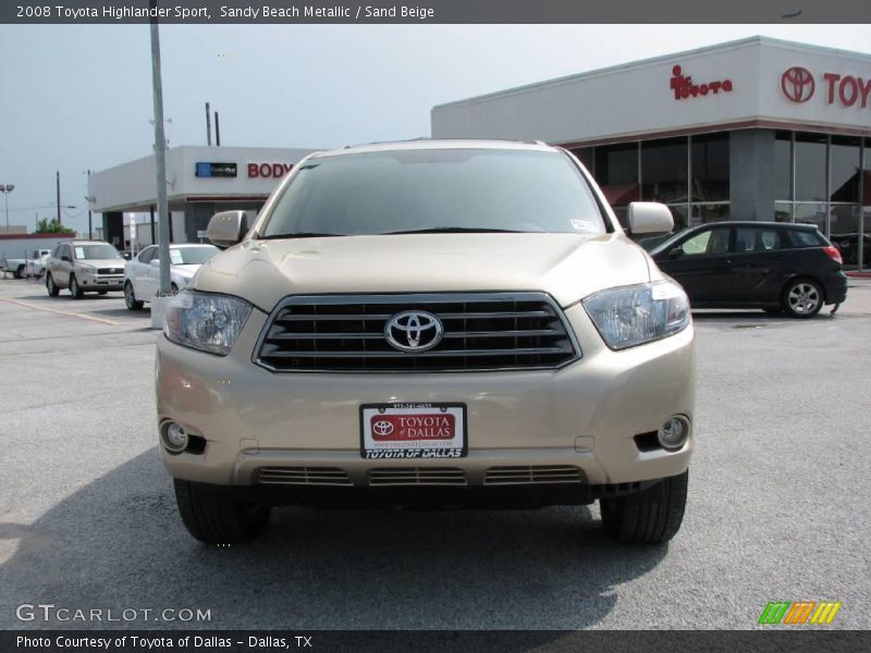 Sandy Beach Metallic / Sand Beige 2008 Toyota Highlander Sport