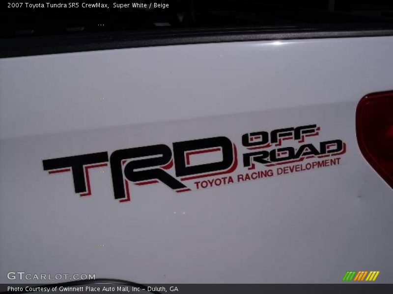 Super White / Beige 2007 Toyota Tundra SR5 CrewMax