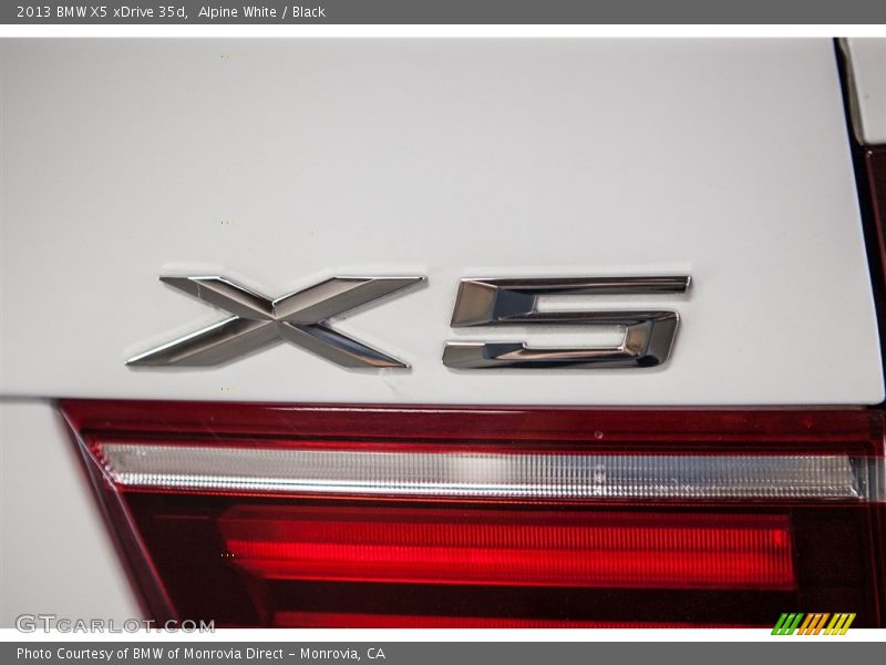 Alpine White / Black 2013 BMW X5 xDrive 35d