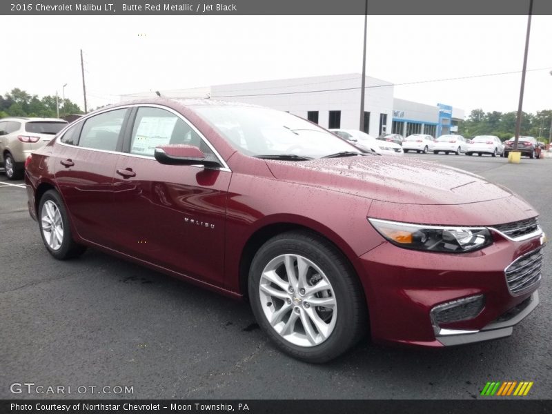 Butte Red Metallic / Jet Black 2016 Chevrolet Malibu LT