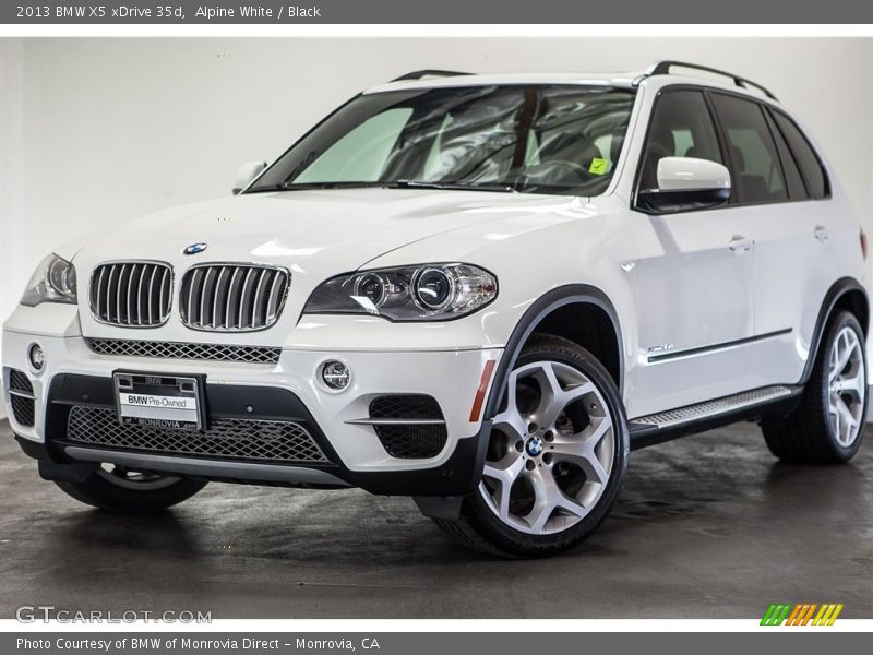 Alpine White / Black 2013 BMW X5 xDrive 35d