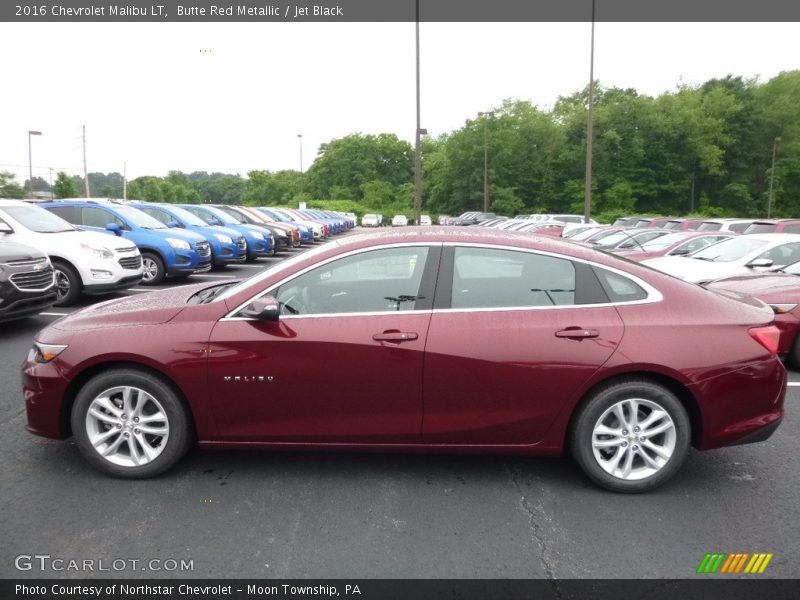Butte Red Metallic / Jet Black 2016 Chevrolet Malibu LT