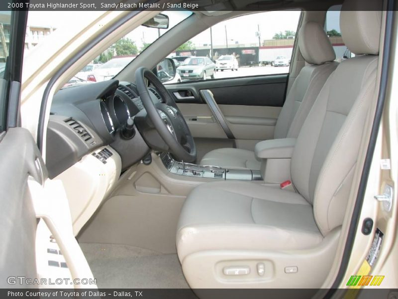 Sandy Beach Metallic / Sand Beige 2008 Toyota Highlander Sport