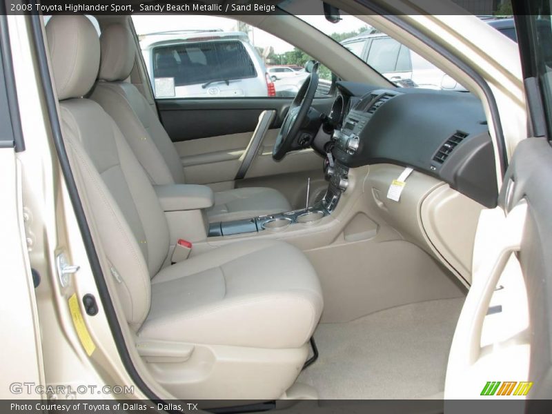 Sandy Beach Metallic / Sand Beige 2008 Toyota Highlander Sport