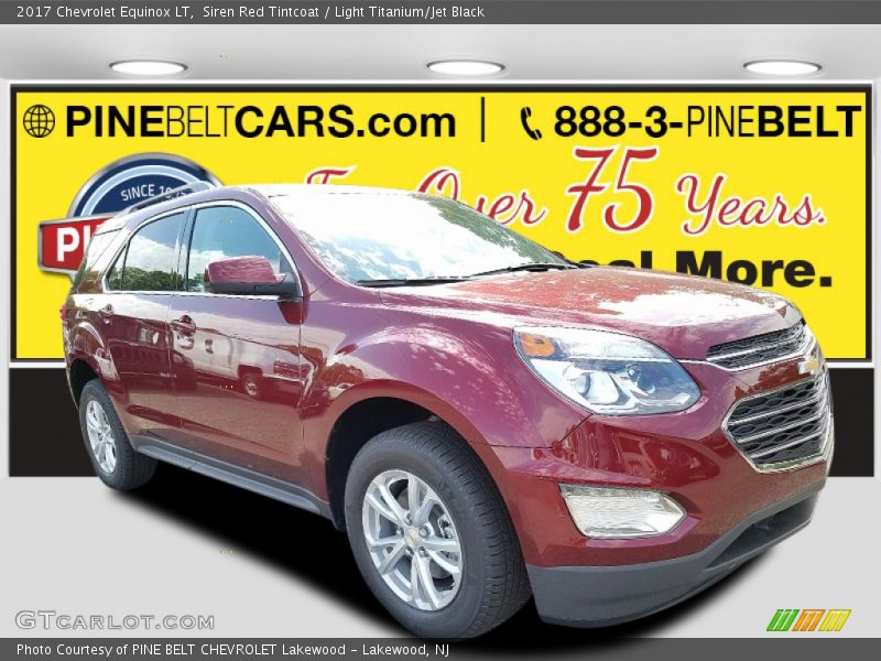 Siren Red Tintcoat / Light Titanium/Jet Black 2017 Chevrolet Equinox LT