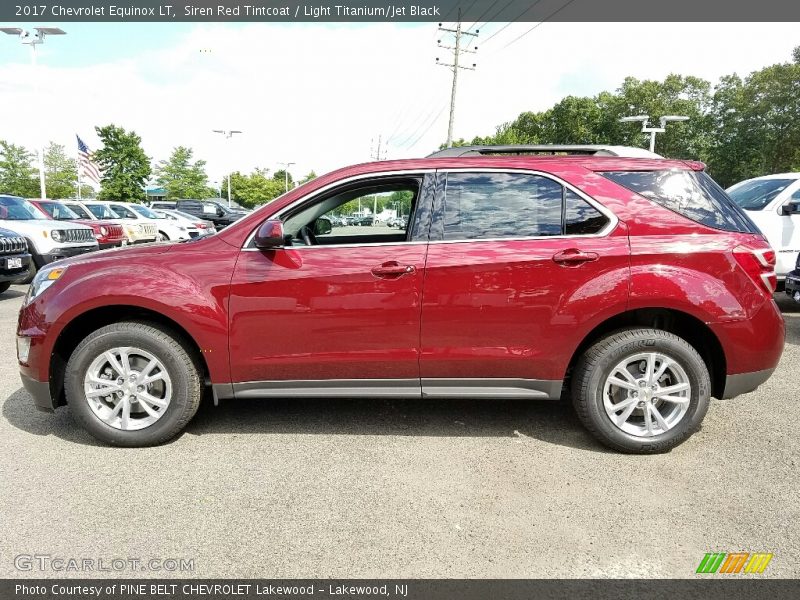Siren Red Tintcoat / Light Titanium/Jet Black 2017 Chevrolet Equinox LT