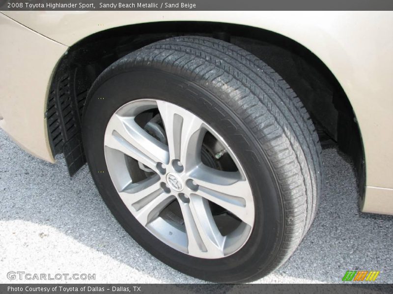 Sandy Beach Metallic / Sand Beige 2008 Toyota Highlander Sport