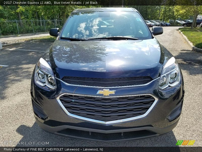 Blue Velvet Metallic / Jet Black 2017 Chevrolet Equinox LS AWD