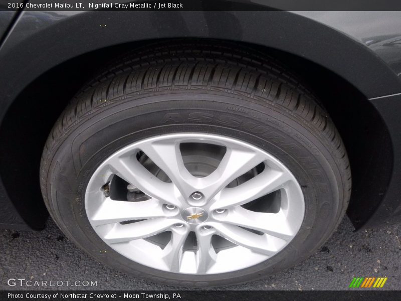 Nightfall Gray Metallic / Jet Black 2016 Chevrolet Malibu LT